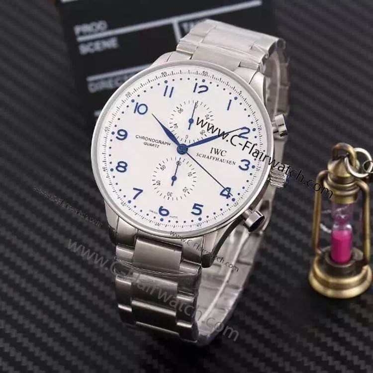 Copy IWC SCHAFFHAUSEN Chronograph watch SS